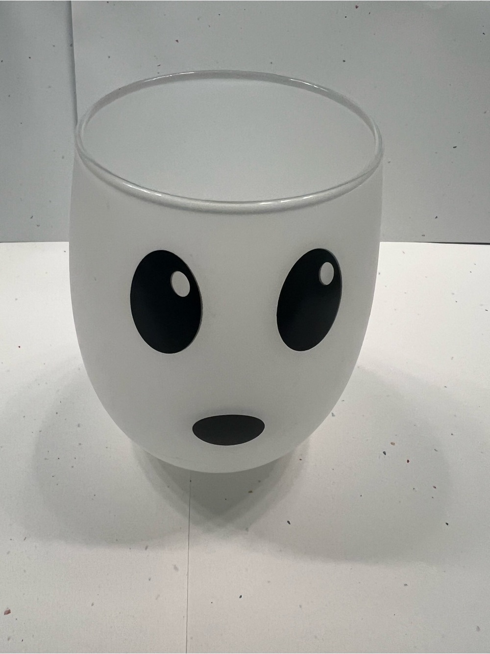 Etsy Halloween Frosted Glass Ghost Stemless Drinking Glass. Super Cute!